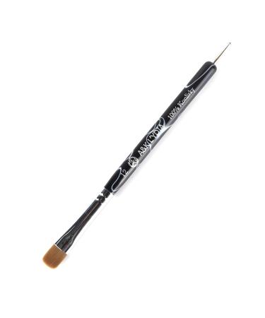 A&K L'YDIA 2 Way Acrylic French Manicure Clean-up Brush and Dotting Pen - Professional Konlisky Sable Hair Nail Art Tool - Builder Extension for UV Gel and Acrylic - 12 in 1 Count - Buy Online on GoSupps.com