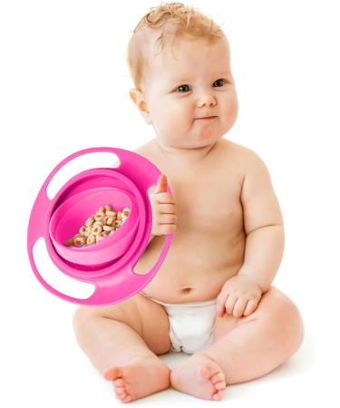 DZCYAOHL 360 Degrees Gyro Bowl - Unspillable Toddler Snack Bowl in Red - Buy Online on GoSupps.com