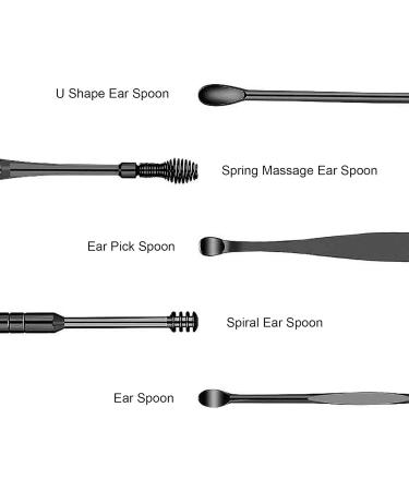 Ear Pick Smoothly Surface Strong Durable Lightweight Portable Ear Spoon Enhanced Friction U Shape for Home for Office - Buy Online on GoSupps.com