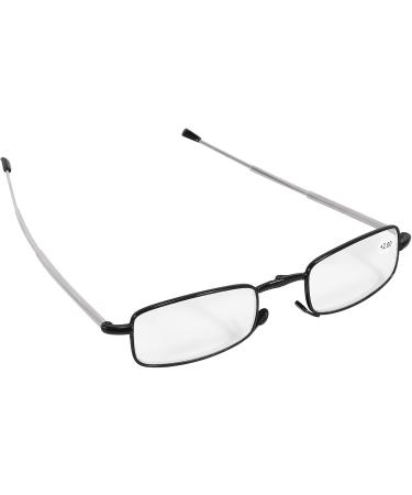 Buy Mohsin Portable Folding Glasses +2.0 with Mini Flip Top Case - Stylish Black Specs for Men & Women - International Shipping Available - Buy Online on GoSupps.com