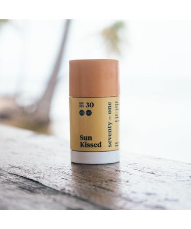  seventyone PERCENT SeventyOne Percent Sun Kissed: Sun Stick SPF 30 | Face and Sensitive Areas | Vegan | Very High Protection | Very Water Resistant | 80% Natural - Made in France | 15g - Buy Online on GoSupps.com