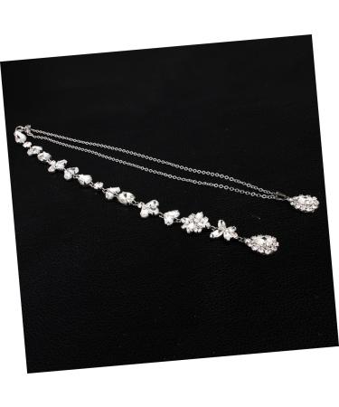 CHILDWEET Choker Necklaces for Girls Wedding Necklaces Ladies Back Chain Body Chain Box Crystal Back Miss - Buy Online on GoSupps.com