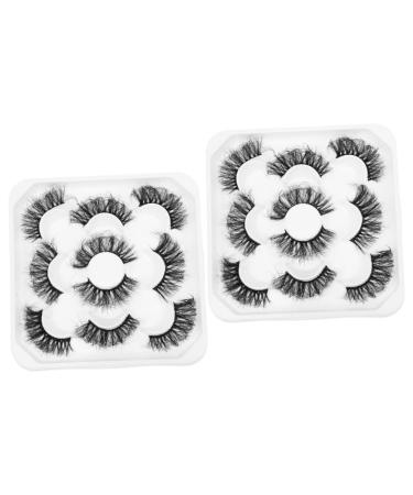 Ipetboom 10 Pairs Eyelashes Fake Lashes False Lash Extensions Long Fake Lash Cosmetic Lashes 3d Soft Light Fake Lash Soft Thick Lashes Women Fake Eyelash Natural Extend Miss Fiber