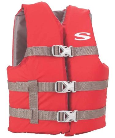 STEARNS Youth Boating Vest (50-90 lbs.) Red