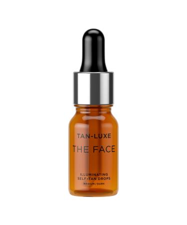 TAN-LUXE The Face - Illuminating Self-Tan Drops to Create Your Own Self Tanner 0.33 Fl Oz (Pack of 1) Medium/Dark