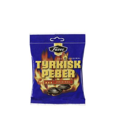 Fazer Fazer Turkish Pepper Original Hot Salmiak & Pepper Candy (150g) - Pack of 6