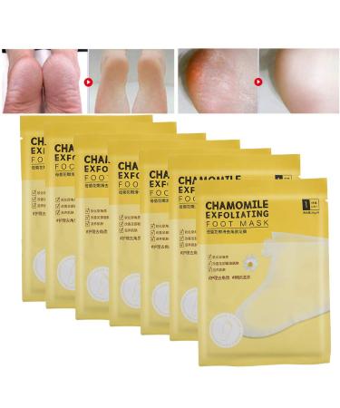 Peeling Foot Mask - 7-Piece Dead Skin Exfoliator for Cracked Heels & Dry Feet | Moisturizing & Whitening Foot Care - Buy Online on GoSupps.com