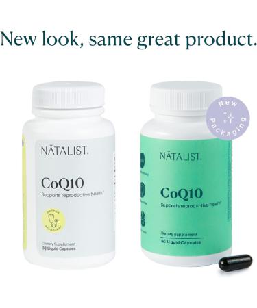 Buy NATALIST CoQ10 Ubiquinone 120 mg - Daily Fertility Vitamin & Antioxidant Support for Men & Women - Vegan Non-GMO 60 Liquid Capsules - Buy Online on GoSupps.com
