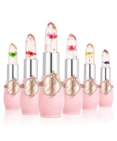 Crystal Lipstick - Long-Lasting Jelly Lip Balm with Color Change & Moisturizing Formula - 6 Floral Shades for Women & Girls - Buy Online on GoSupps.com