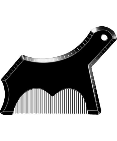 Beard Shaper Tool LucBuy Beard Shaping Template Plus Styling Beard Comb All-in-One Tool for Goatee Mustache Sideburns Grooming Guide for Men Jaw Cheek/Neck Line Symmetric/Curve/Step Cut Beard Shaper B-black - Buy Online on GoSupps.com