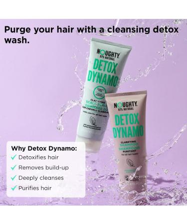 Noughty 97% Natural Detox Dynamo Shampoo | Sulphate-Free Vegan Haircare | Daily Refreshing Cleanser with Peppermint & Sorrel Leaf | 250ml (3-Pack) - Buy Online on GoSupps.com