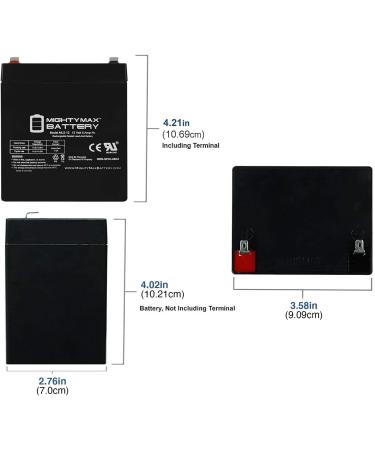 Mighty Max Battery ML5-12 - 12V 5AH Solex BD124 Alarm Backup & DSC Security Panel Replacement Battery for International Shipping - Buy Online on GoSupps.com