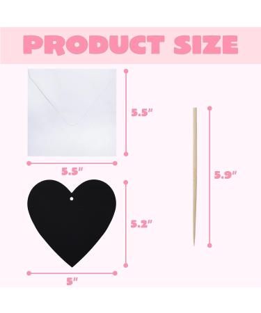 JOYIN 36 Packs Valentines Day Gifts Cards for Kids Magic Color Scratch Heart Rainbow Scratch Paper Heart Art Valentine Crafts & Art for Kids Classroom Exchange Create Rainbow Scratch Art Without Ink - Buy Online on GoSupps.com