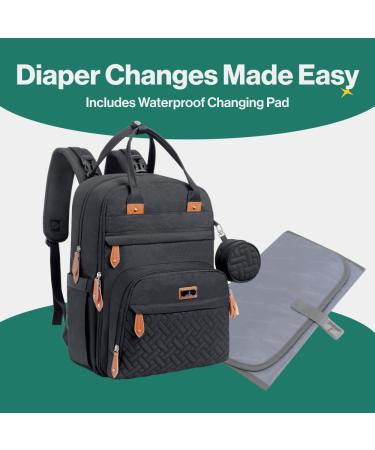 BabbleRoo Baby Diaper Bag | Navy Blue Nappy Backpack | Stylish & Functional International Shipping Available - Buy Online on GoSupps.com