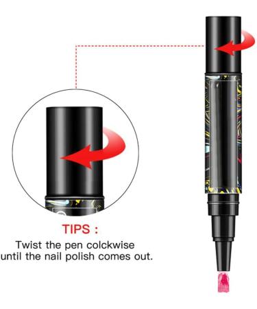 5 Pieces Nail Polish Pen Set 3 In 1 Lacquer Pen Nail Gel Gel Nail Colours One-Step Gel Nail Polish Pen Nail Gel Paint Pen Nail Art Kits (002 034 086 079 085) - Buy Online on GoSupps.com