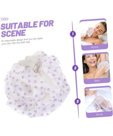 Gatuida 4 Pcs Bath Ball Body Loofah - Exfoliating Scrubber Pouf for Shower | Travel-Friendly Skin Cleaning Tool - Buy Online on GoSupps.com