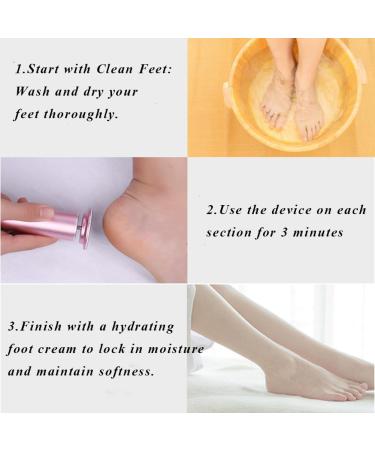 Dermave Electric Foot Callus Remover Pedifairy 360 Rotation Foot Sander Pain-Free Foot Polisher with 60pcs Sanding Discs 0-600 RPM Adjustable Speed Electric Foot File (Pink) - Buy Online on GoSupps.com