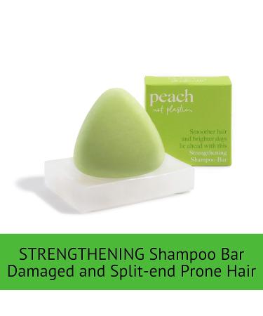 Peach not Plastic Strengthening Shampoo Bar for Damaged Hair | Plant Based, Vegan & Eco Friendly | 3.0oz - Buy Online on GoSupps.com