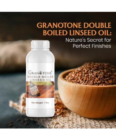 GRANOTONE Double Boiled Linseed Oil - Waterproof Furniture Polish | Wood Finishing & Cricket Bat Care | 500 ML - Buy Online on GoSupps.com