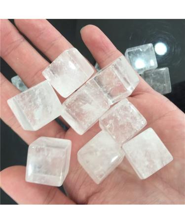 Natural White Quartz Crystal Stone Rock Chips Specimen Collection Natural Crystal Fish Tank Stone Beautiful Natural Stones and Minerals 20-40mm 100g