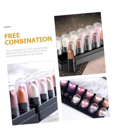 12pcs Shadow Box Cream Eyeshadow Stick Highlight Kit | Glitter Makeup Pen Set | Gradient Eyeshadow Makeup Kits - Buy Online on GoSupps.com