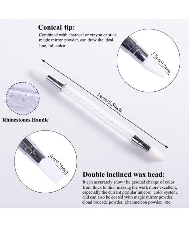 AKOAK Nail Art Engraving Pen Set - Double-headed Silicone Pen for 3D Drawing and Rhinestone UV Gel Nails - Buy Online on GoSupps.com