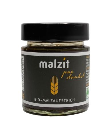 Malzit Organic Dark Spread - 6 x 150g | Vegan Barley Malt Bread Spread | Low Sugar Honey Alternative for Rolls & Croissants - Buy Online on GoSupps.com