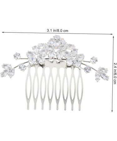 Housoutil Bangs Comb Bangs Hair Clip Pearl Wedding Hairpieces Leaf Wedding Hairpin Hair Combs for Wedding Hair Barrettes for Women Flower Side Comb Bride Accessories Rhinestone Rhinestones - Buy Online on GoSupps.com