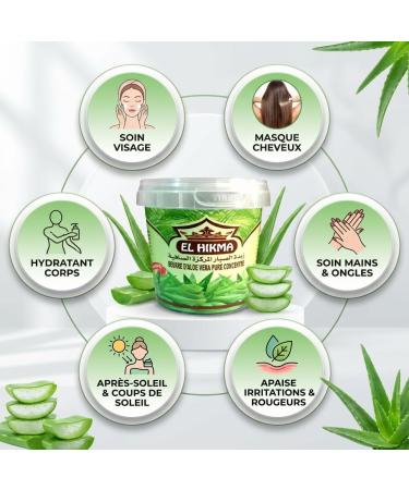 Beurre d Alo Vera Pur & Concentr 150mL Natureluxy | Soin Hydratant & R parateur Peau & Cheveux | Apaisant & Nourrissant - Buy Online on GoSupps.com