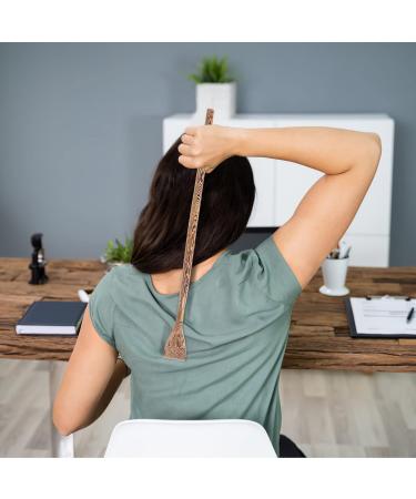 Healvian 2-Pack Long Handle Back Scratchers 17 Wooden Handheld Massagers for Itch Relief | Durable Back Scratchers for Easy Self-Care - Buy Online on GoSupps.com