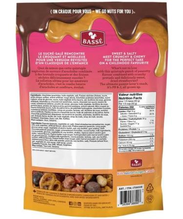 Bass Extreme Peanut Butter Mix - Roasted Praline & Dark Chocolate Peanuts Dried Strawberries Peanut Butter Cups Chips & Pretzels - 908g - Buy Online on GoSupps.com