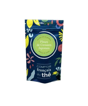 Japanese Cherry Blossom Green Tea - French Tea Counter - Cherry Green Tea & Almond - Maison Fran aise - Loose Tea (80 GR)