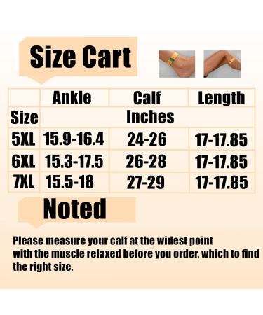 Compression Stockings 20-30 mmHg for Extra Wide Calf & Lymphedema | Bariatric Closed Toe (7XL) - Shop Now! - Buy Online on GoSupps.com