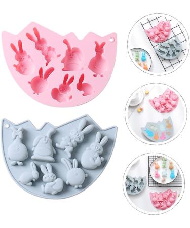 Alipis 2pcs Rabbit Baking Mold Lollipop Mold Pudding Crystal Silicone Cake Mold Fried Baking Supplies - Buy Online on GoSupps.com