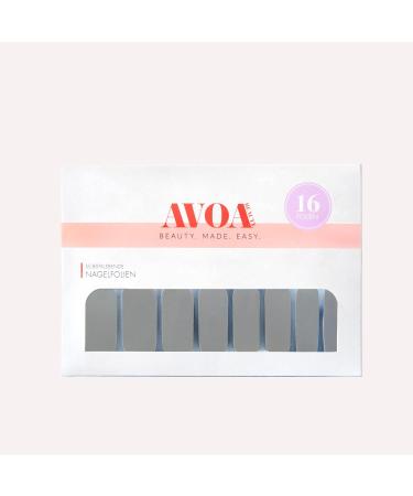 AVOA Beauty Nail Foil - 50 Shades of Grey Long-Lasting Self-Adhesive Nail Wraps for Stunning Manicure - Buy Online on GoSupps.com