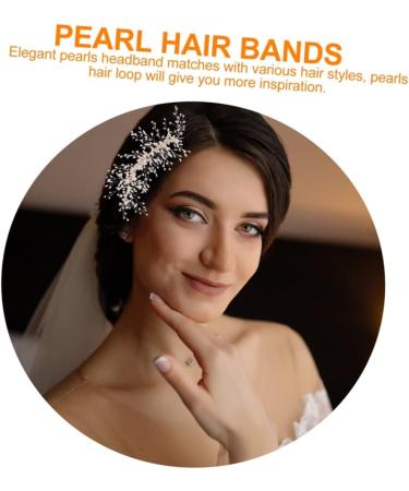 DOITOOL Braided Pearl Hair Comb Headwear Styling Hair Clips Hair Clip for Wedding Rhinestone Hair Clip Wedding Hair Clips Pearls Hair Comb White Abs Hair up Dinner Party Dress - Buy Online on GoSupps.com