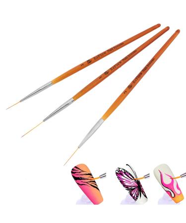 Nail Art Drawing Line Brush UV/LED Painting and Nail Brush Tips Builder