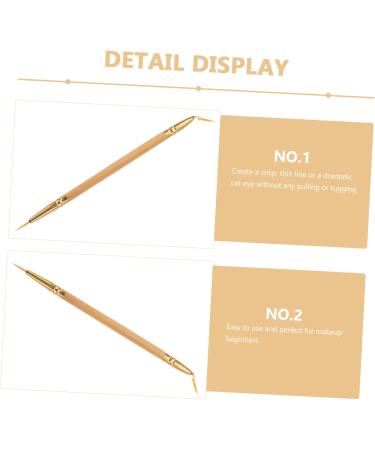 DRESSOOS 1pcs Straight Bent Angled Brush Eyeliner Pencil Double Ended Eyeliner Brush Brush - Buy Online on GoSupps.com