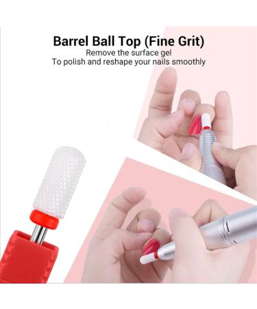 YUEMING 5pcs Ceramic Nail Drill Bits Set - Professional Safety Cuticle Clean & Gel Remove - 3/32 Grinding Wheel Head for Manicure Pedicure Nail Care - Buy Online on GoSupps.com
