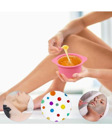 Yungeln 2Pcs Wax Pot Liner Silicone Set with Non-Stick Bowl and Wax Sticks - Reusable Hair Removal Tool - Buy Online on GoSupps.com