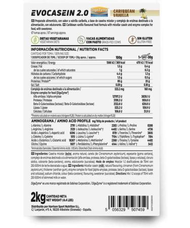  HSN HSN Micellar Casein Evocasein 2.0 Caribbean Vanilla 2 kg Ideal Sequential Protein Shake for Sleep | With Digezyme Enzymes | No Scoop Required | Non-GMO Vegan Gluten-Free - Buy Online on GoSupps.com