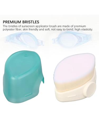 Sunscreen Brush for Kids Multipurpose Sunscreen Applicator Soft and Compact Bristles Skin-Friendly with Protective Cover for Outdoor (Green) - Buy Online on GoSupps.com