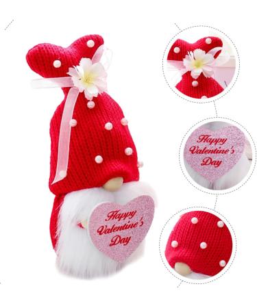 ORFOFE Valentine Gnome House Decorations for Home Mr Mrs Plush Gnome Wear-Resistant Gnome Decor Toy Desktop As Shown 2 111x9x26cm - Buy Online on GoSupps.com