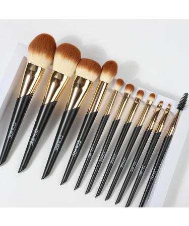 EDMIRE 10pcs Makeup Brushes Set - Foundation, Eyeshadow, and Eyebrow Brushes for Women - Perfect Gift for Anniversary, Valentine, Birthday - Buy Online on GoSupps.com