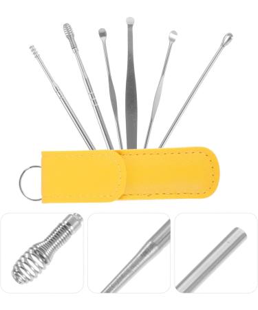 Healvian Ear Wax Removal Kit - 6pcs Stainless Steel Ear Cleaning Tools with Leather Storage Bag - Buy Online on GoSupps.com