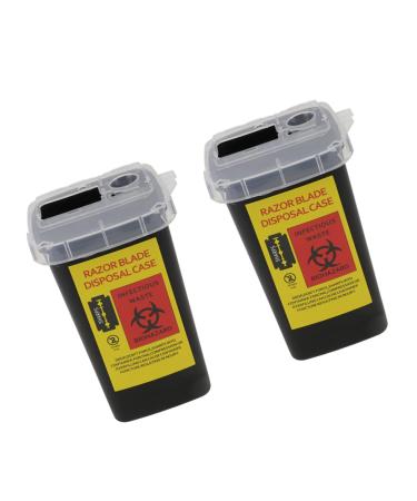 Beavorty 2 pieces boxing blade storage box sound storage boxes razor storage bench blades- donor shell disposal of mussel shell storage box