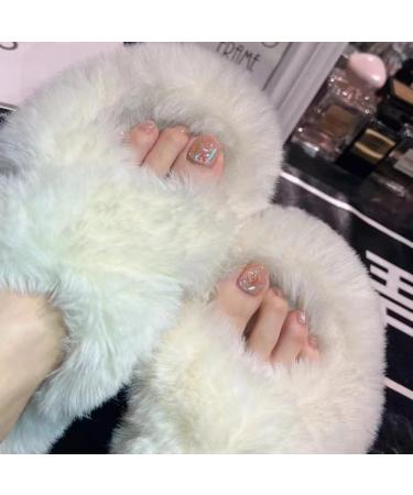 MENILITHS 24Pcs Summer Naked Powder Fake Toenails Press on Toe Nails Short Reusable False Toes Nails Artificial Beach Full Cover Toenail for Women and Girls - Buy Online on GoSupps.com