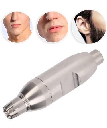 Ergonomic Manual Nose Hair Trimmer - Portable Stainless Steel Design for Men & Women - Easy Clean & Tidy - Buy Online on GoSupps.com