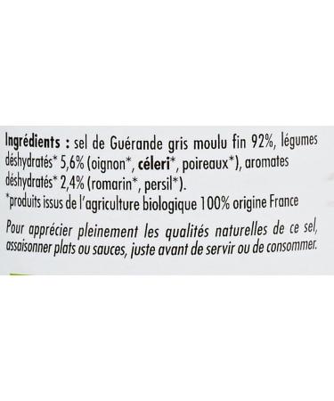 Jardin BiO tic Organic Herbal Healing Salt with Herbs - Salt Spices and Herbs - AB Certified - Box of 3 150 g - Buy Online on GoSupps.com