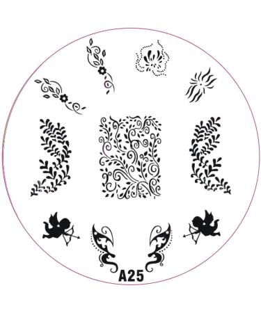 ++SPECIAL ITEM++ Stamping stencil A-Series: A25 Armor butterfly wings angel flourish